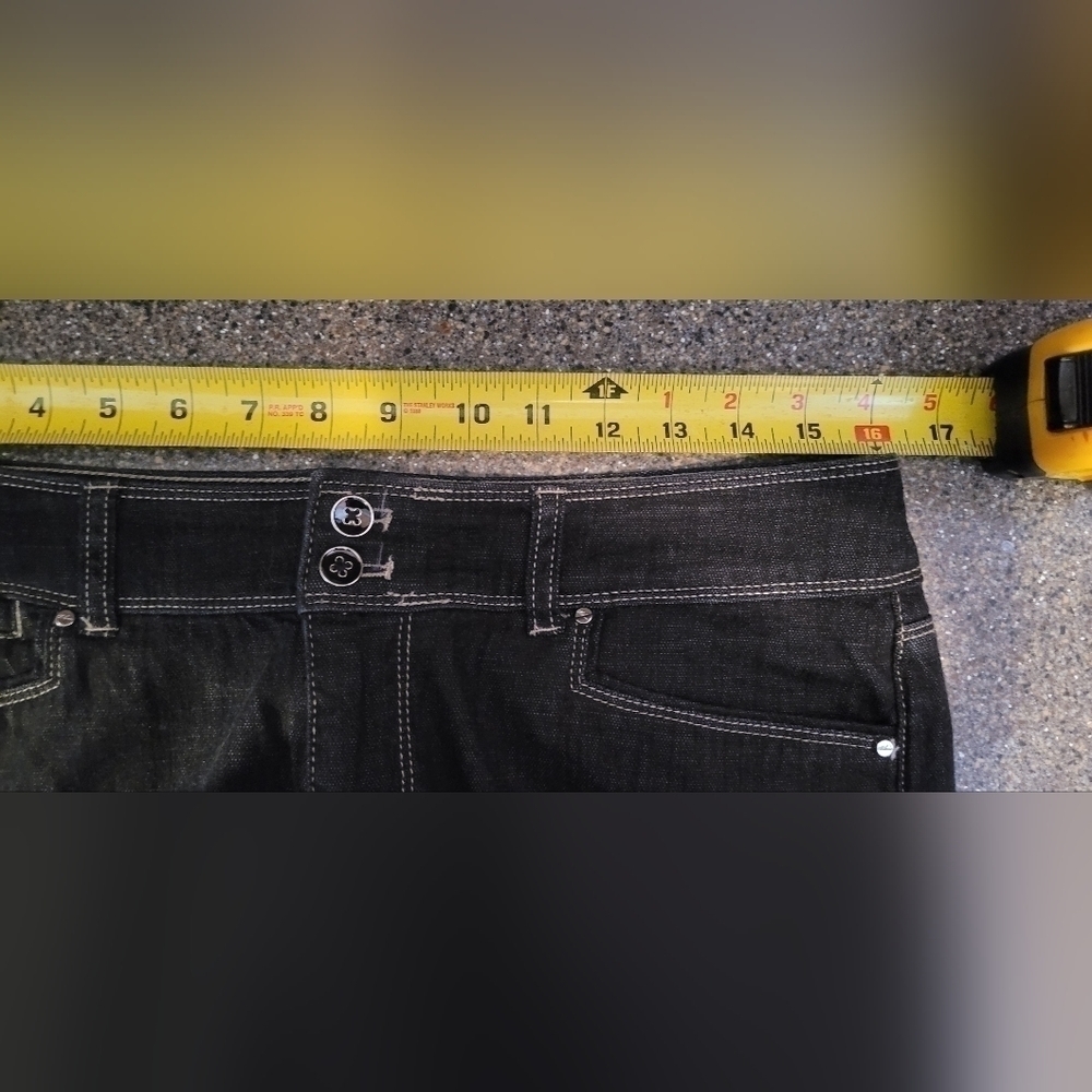 $99 Women's White House Black Market Crop Leg Dark Wash Denim Jeans Size 8 WHBM - Picture 6 of 12